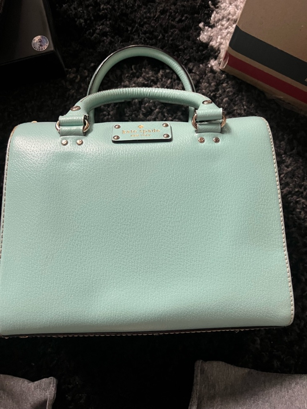 kate spade Mint egg blue Alyssa Top-Handle Satchel